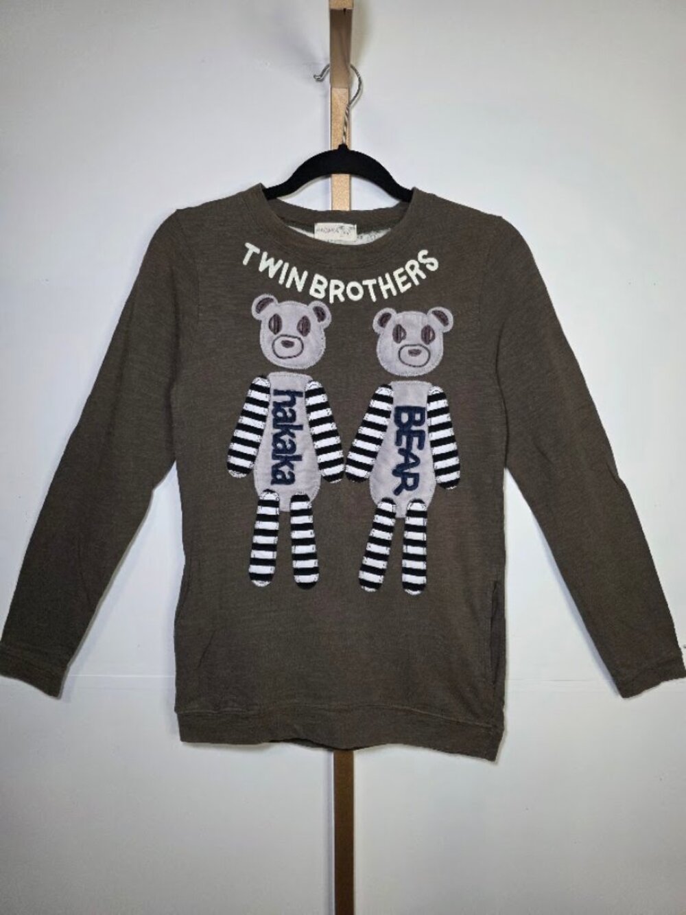 Hacaka Twin Teddies Youth Size Long Sleeve Tee